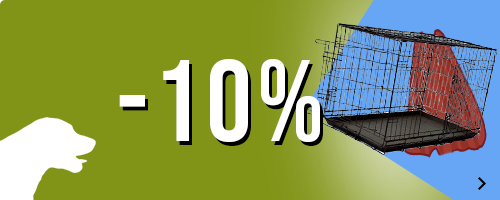 10% di scontu su gabbie per cane